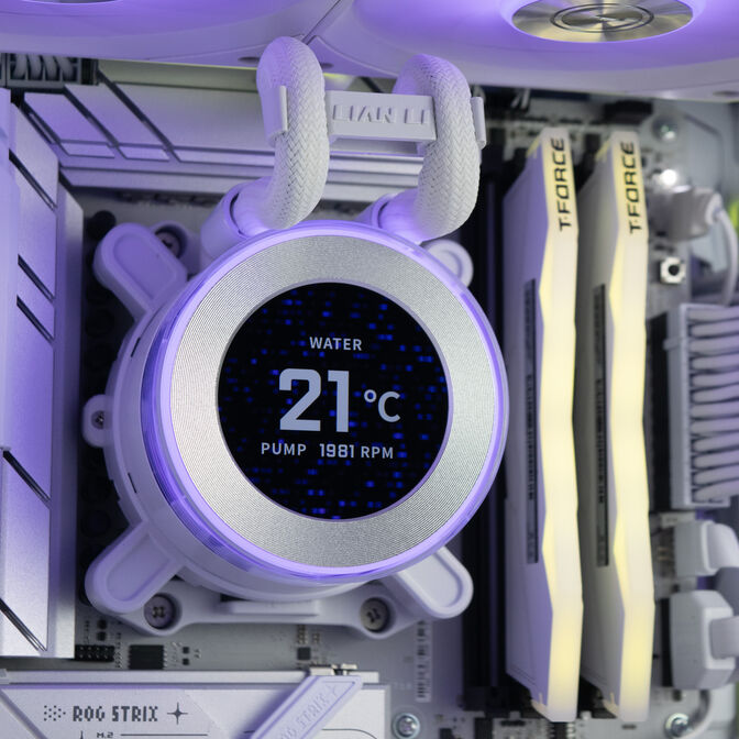 Computador King Mod Gamer-PC Lian Li Ryzen 7 9850X3D 64GB DDR5 2TB RTX 5080 WiFi W11 - White Edition image number 3