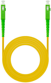 Cabo de Fibra &Oacute;ptica Nanocable SC/APC-SC/APC Monomodo Simplex LSZH 2 M Amarelo