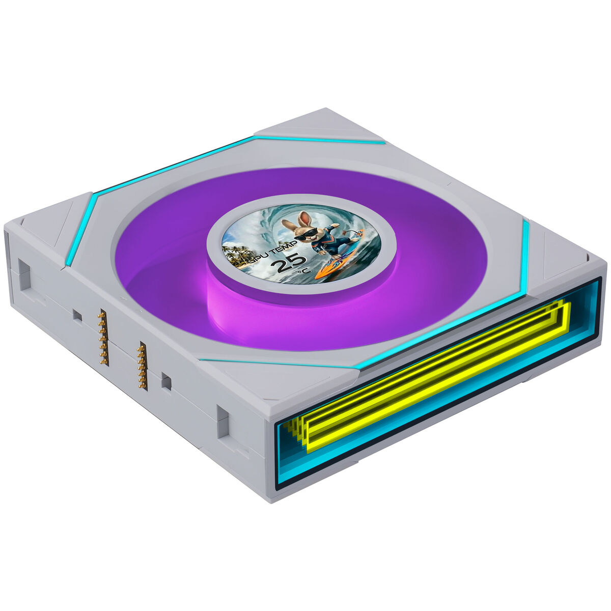 Ventoinha Lian Li UNI FAN SL120 LCD Infinity FLEX Wireless Branco 120mm