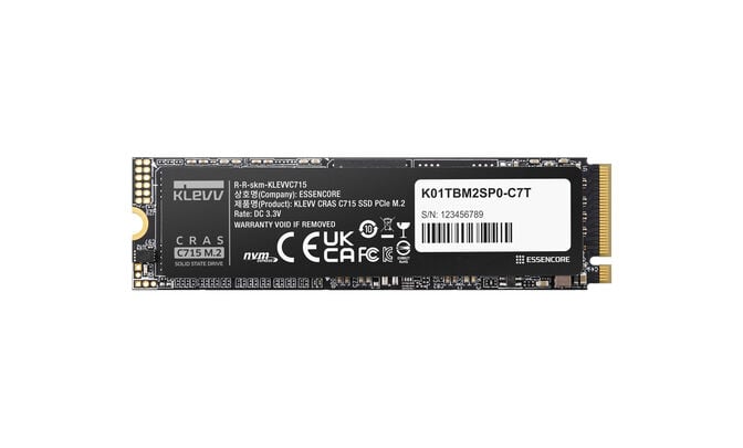 SSD KLEVV CRAS C715 Gen3 512GB M.2 NVMe 2280 (3200/2000MB/s) image number 0