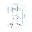 Suporte M&oacute;vel Tooq RAMS&Eacute;S 37" a 70" M&aacute;x 50Kg Preto image number null