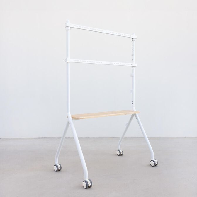 Suporte M&oacute;vel Tooq iLOVE 49" a 80" M&aacute;x. 50Kg Branco image number 2