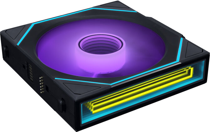 Ventoinha Lian Li UNI FAN SL120 Infinity Wireless RGB Reverse Blade PWM Preto 120mm image number 2