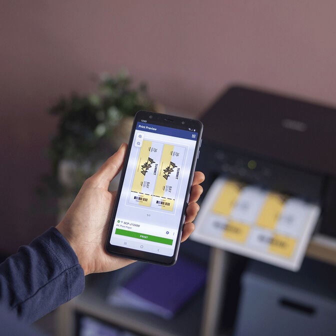 Impressora Multifun&ccedil;&otilde;es a Jato de Tinta Brother DCP-J1260W WiFi image number 4