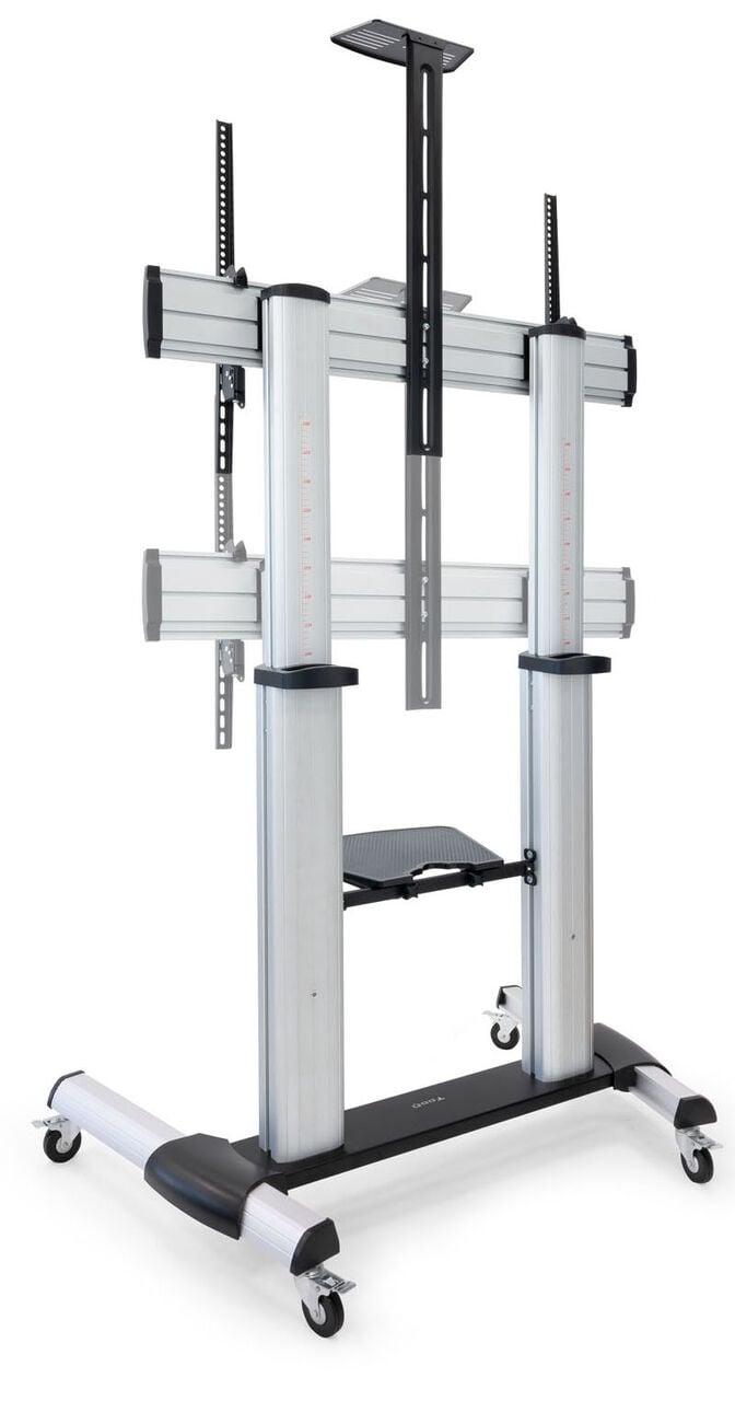 Suporte M&oacute;vel Tooq PARTENON 60" a 100" M&aacute;x. 100Kg Prateado image number 3