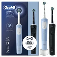 Escova de Dentes El&eacute;trica Oral-B Vitality Pro D103 Duo Preto/Azul