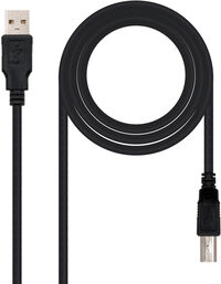 Cabo USB 2.0 Nanocable USB-A/M > USB-B/M 3 M Preto