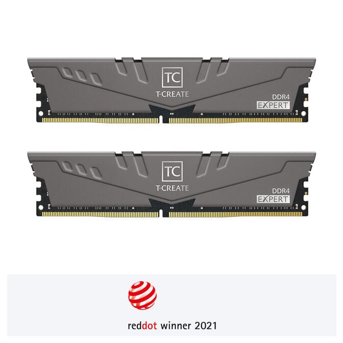Team Group Kit 16GB (2 x 8GB) DDR4 3200MHz T-Create Expert Grey CL16 image number 0