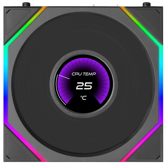 Ventoinha Lian Li UNI FAN TL120 LCD FLEX Wireless Preto 120mm image number 1