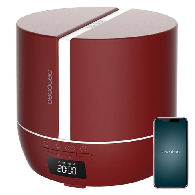 Humidificador de Ar Cecotec PureAroma 550 Connected Garnet 0.5L com Difusor de Aroma image number 0