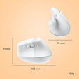 Rato Logitech Lift for Mac Vertical Ergonomic Wireless White image number null