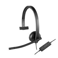 Headset Logitech H570e Mono USB Preto