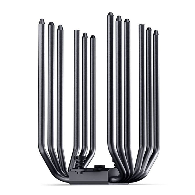 Cooler CPU Jonsbo CC90 Dual Tower com Display Preto - 2x 130mm image number 8