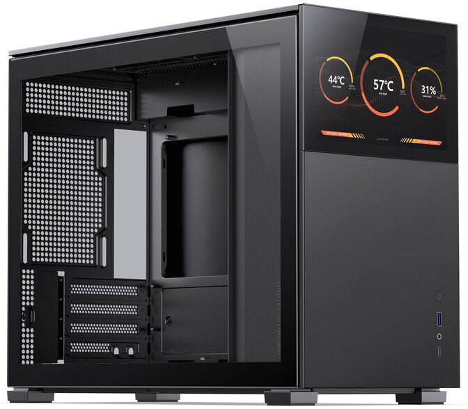 Caixa Micro-ATX Jonsbo D31 STD com Visor Vidro Temperado Preto Bonus