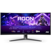 Monitor Curvo AOC Gaming 34" AG346UCD QD-OLED UWQHD 175Hz 0.3ms Adaptive Sync HDR400