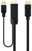 Cabo Conversor Nanocable HDMI 2.0 > DisplayPort V1.2 1.8 M Preto image number null