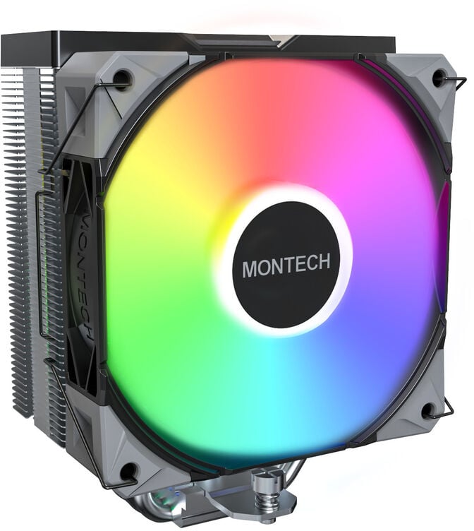 Cooler CPU Montech NX400 120mm Preto ARGB image number 1