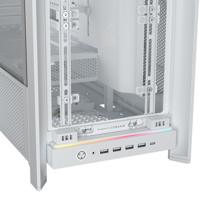 Caixa E-ATX Corsair Frame 5000D RS ARGB Airflow Branca Vidro Temperado image number 8