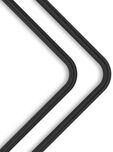 Tubo R&iacute;gido EKWB Loop Metal Pr&eacute;-Dobrado 90&ordm; 14mm 80cm Preto (Pack 2) image number null