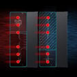 Cooler CPU Jonsbo CC90 Dual Tower com Display Preto - 2x 130mm image number null
