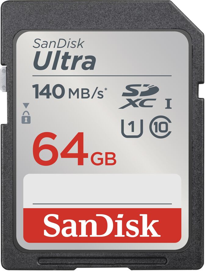 Cart&atilde;o SanDisk Ultra SHDC/SDXC UHS-I C10 U1 64GB image number 0