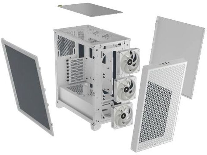 Caixa ATX Corsair 3000D Airflow RGB Branca Vidro Temperado image number 1