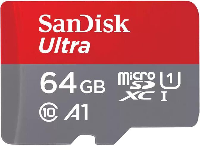 Cart&atilde;o SanDisk Ultra MicroSDHC/SDXC C10 A1 UHS-I 64GB image number 0