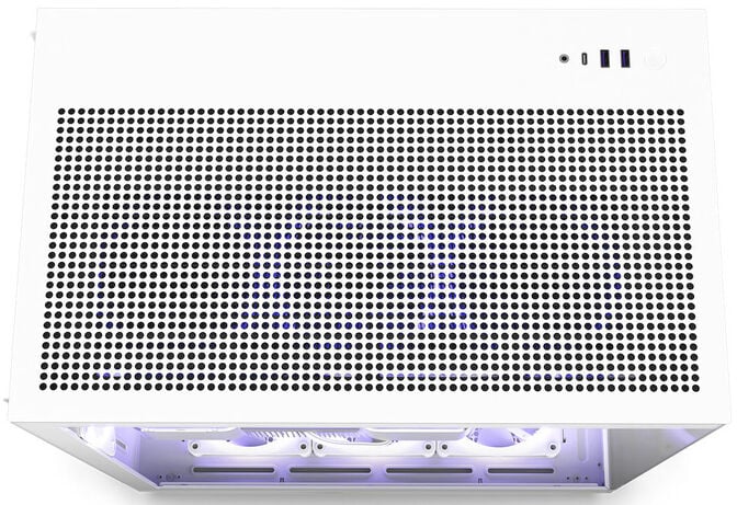 Caixa ATX NZXT H9 Flow Branca Vidro Temperado image number 4