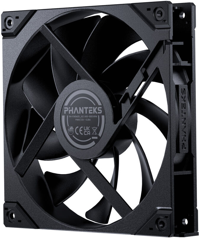 Ventoinha Phanteks M25 Gen2 140mm PWM Fan Preto image number 1