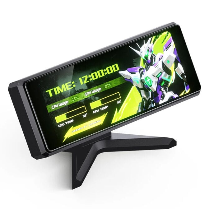 Monitor Port&aacute;til LCD IPS 3.39" Jonsbo DS339 USB Preto image number 1