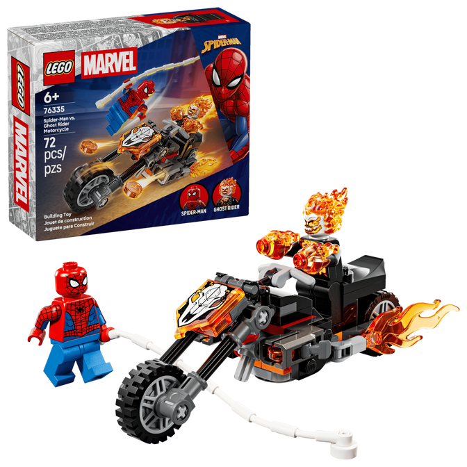 LEGO Marvel: Spider-Man contra Mota do Ghost Rider, 72 Pe&ccedil;as (76335) image number 0
