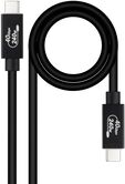 Cabo USB 4 Gen3x2 Nanocable 40Gbps 5A/240W, USB-C M/M 1 M Preto image number null
