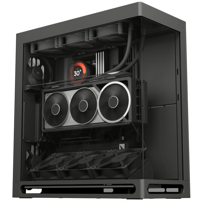 Caixa ATX HAVN HS 360 VGPU Preto image number 1