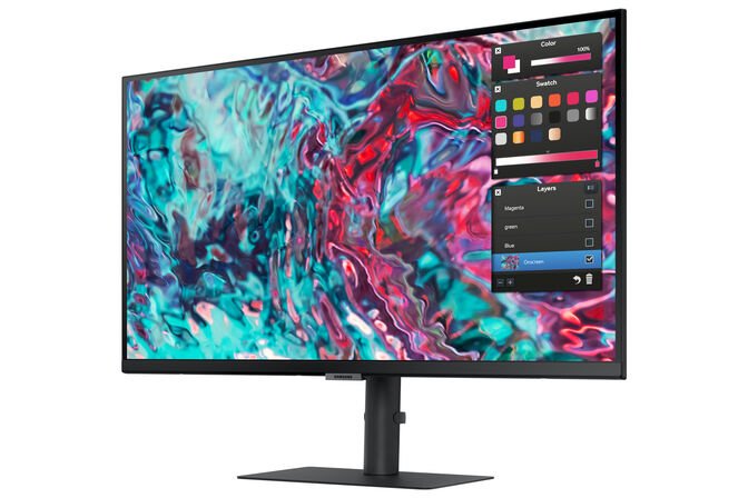 Monitor Samsung 27" S80PB IPS 4K 60Hz 5ms Flicker Free HDR10 image number 2