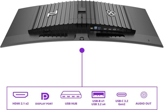 Monitor AGON by AOC Porsche Design 34" PD34 QD-OLED WQHD 240Hz 0.3ms Adaptive Sync HDR True Black 400 image number 15