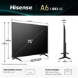 Televis&atilde;o Hisense 75A6Q 75" LED UltraHD 4K VIDAA image number null