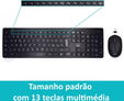 Teclado + Rato Ewent Wireless PT Black image number null