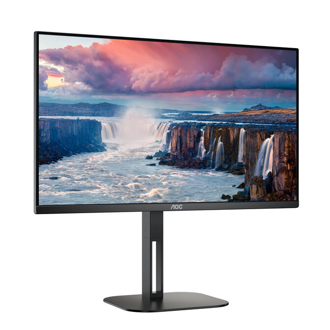 Monitor AOC 23.8" 24V5C/BK IPS FHD 75Hz 1ms USB-C 3.2 ( DP alt + PD65W) Low Blue Light c/Ajuste Altura image number 3