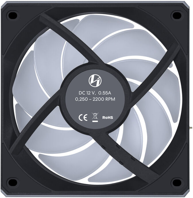 Ventoinha Lian Li UNI FAN CL120 Wireless RGB PWM Preto 120mm (Pack 3) image number 4
