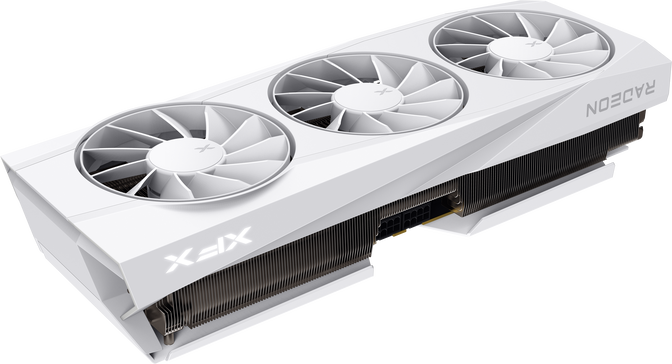 Gr&aacute;fica XFX Radeon RX 9070 XT Quicksilver Gaming White Triple Fan 16GB GDDR6 image number 3