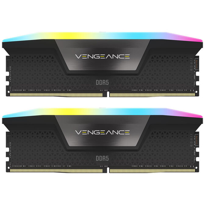 Corsair Kit 32GB (2 x 16GB) DDR5 6400MHz Vengeance RGB Black CL36 (Intel XMP) image number 0