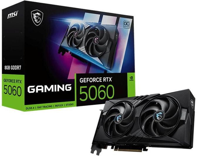 Gr&aacute;fica MSI GeForce&reg; RTX 5060 GAMING OC 8GB GDDR7 DLSS4 image number 0