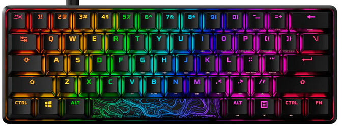 Teclado Mec&acirc;nico HyperX Alloy Origins 60 RGB Gaming Aqua Switches - 60% image number 4