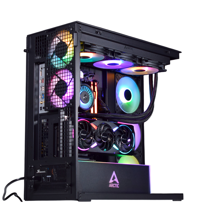 Computador King Mod Gamer-PC Arctic Ryzen 7 9800X3D 32GB DDR5 2TB RTX 5070 Ti WiFi W11 image number 2