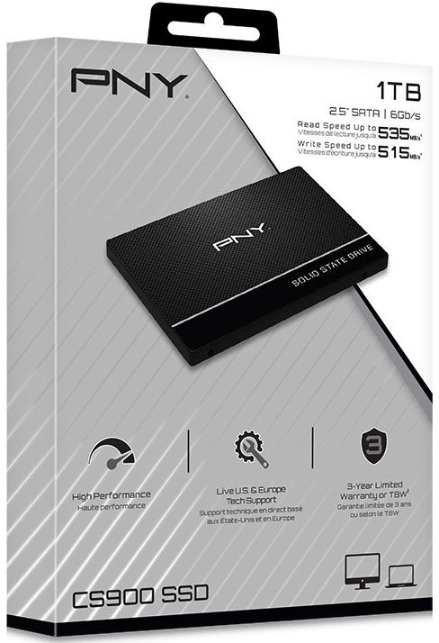 SSD PNY CS900 1TB SATA III (535/515MB/s)