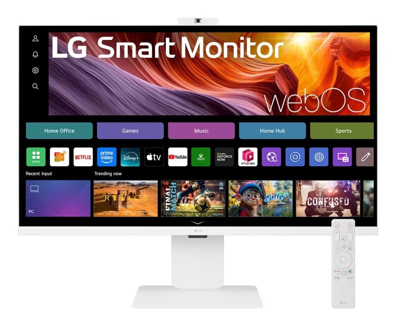 Monitor Smart LG  31.5" 32U850SA-W IPS 4K 60Hz 5ms c/ webOS - Branco