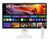 Monitor Smart LG  31.5" 32U850SA-W IPS 4K 60Hz 5ms c/ webOS - Branco Bonus