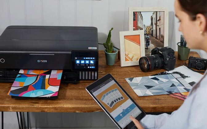 Impressora Multifun&ccedil;&otilde;es a Jato de Tinta Epson EcoTank ET-8550 Wi-Fi image number 11