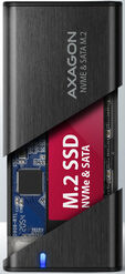 Caixa Externa AXAGON EEM2-SB2 USB-C 3.2 Gen 2, SSD M.2 - Preto image number null