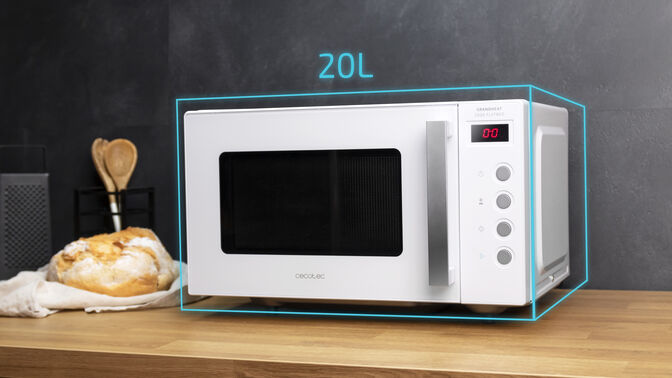 Micro-ondas Cecotec GrandHeat 2000 Flatbed White Sem Prato 700W 20L image number 1